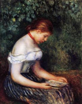 Pierre Auguste Renoir : The Reader, Seated Young Woman